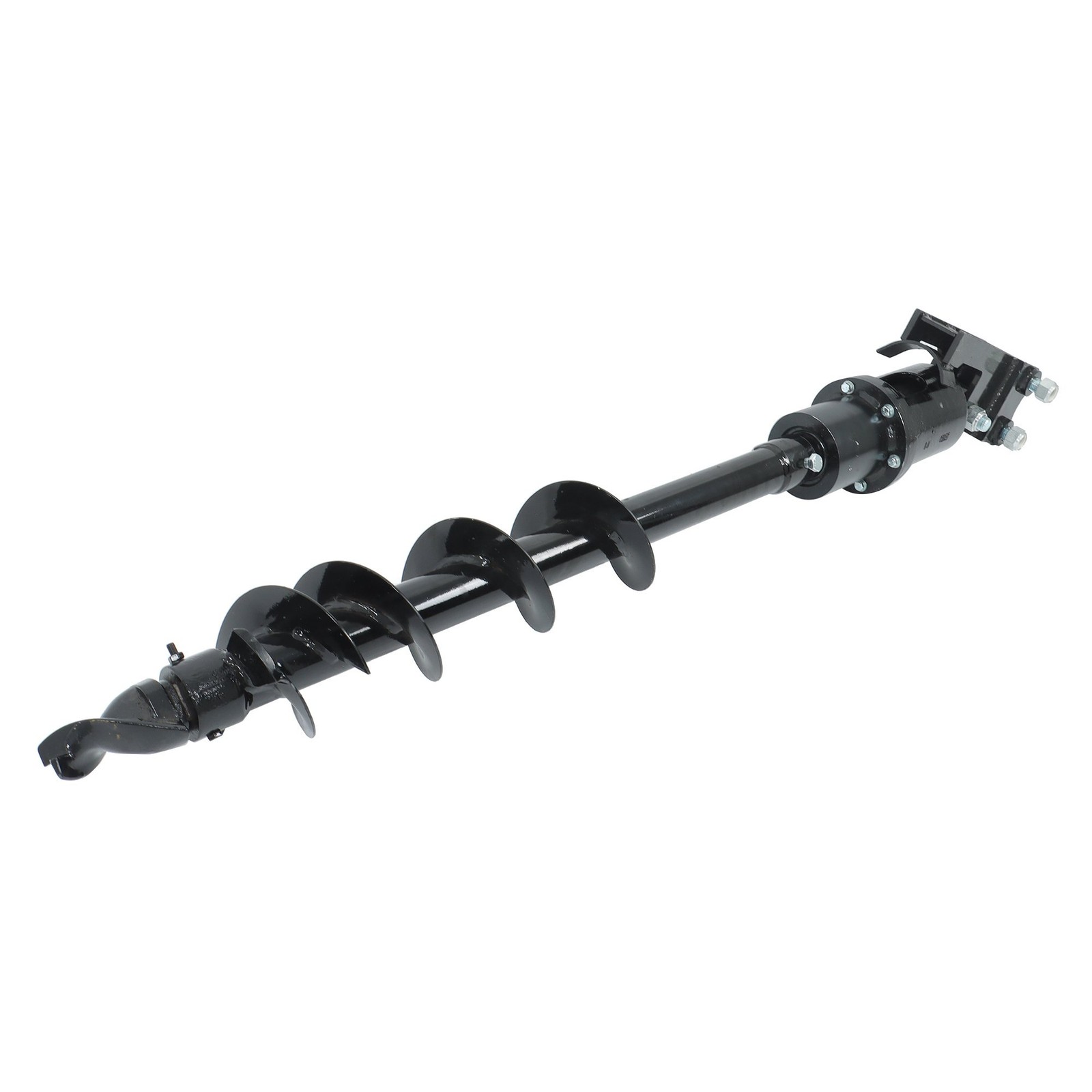 150mm 5.9in Auger Drill Attachment with Hoses for Mini Excavator