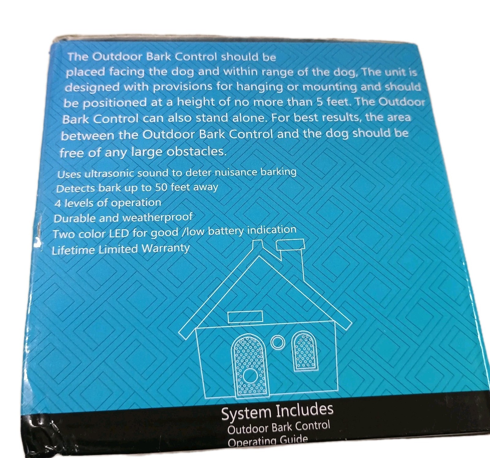 3 Modes 50Ft Ultrasonic Dog Bark Deterrent Device Weatherproof Safe Anti Bark