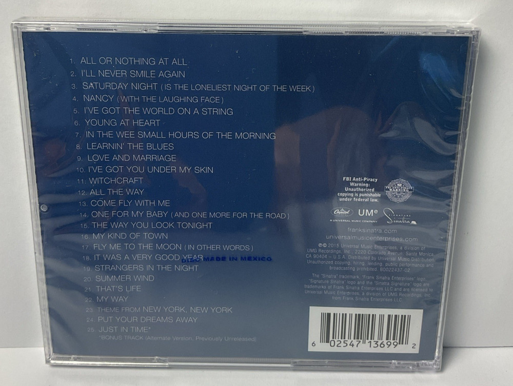 Ultimate Sinatra by Sinatra, Frank (CD, 2015)