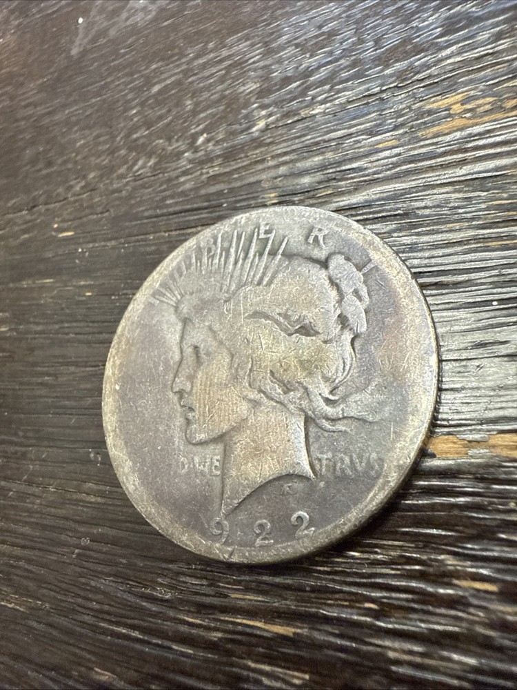 1922 Peace Dollar 90% Silver Toned