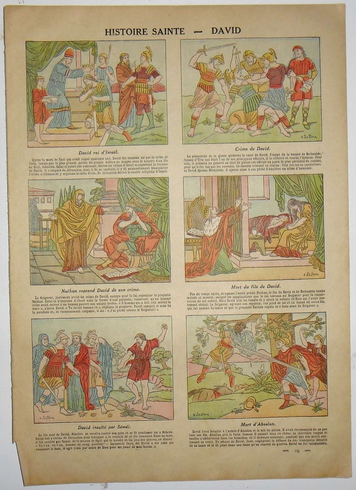 Engraving Holy History - David