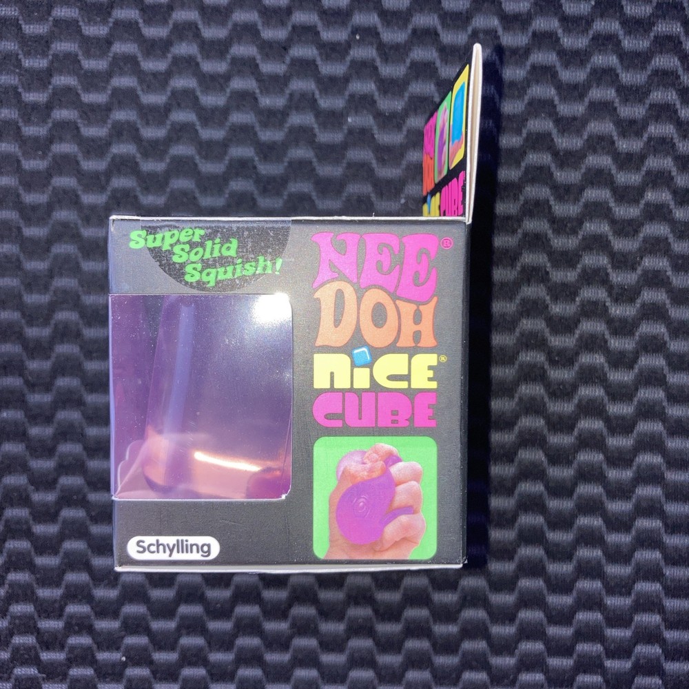Nee Doh Nice Cube - Super Solid Squish! (Purple)
