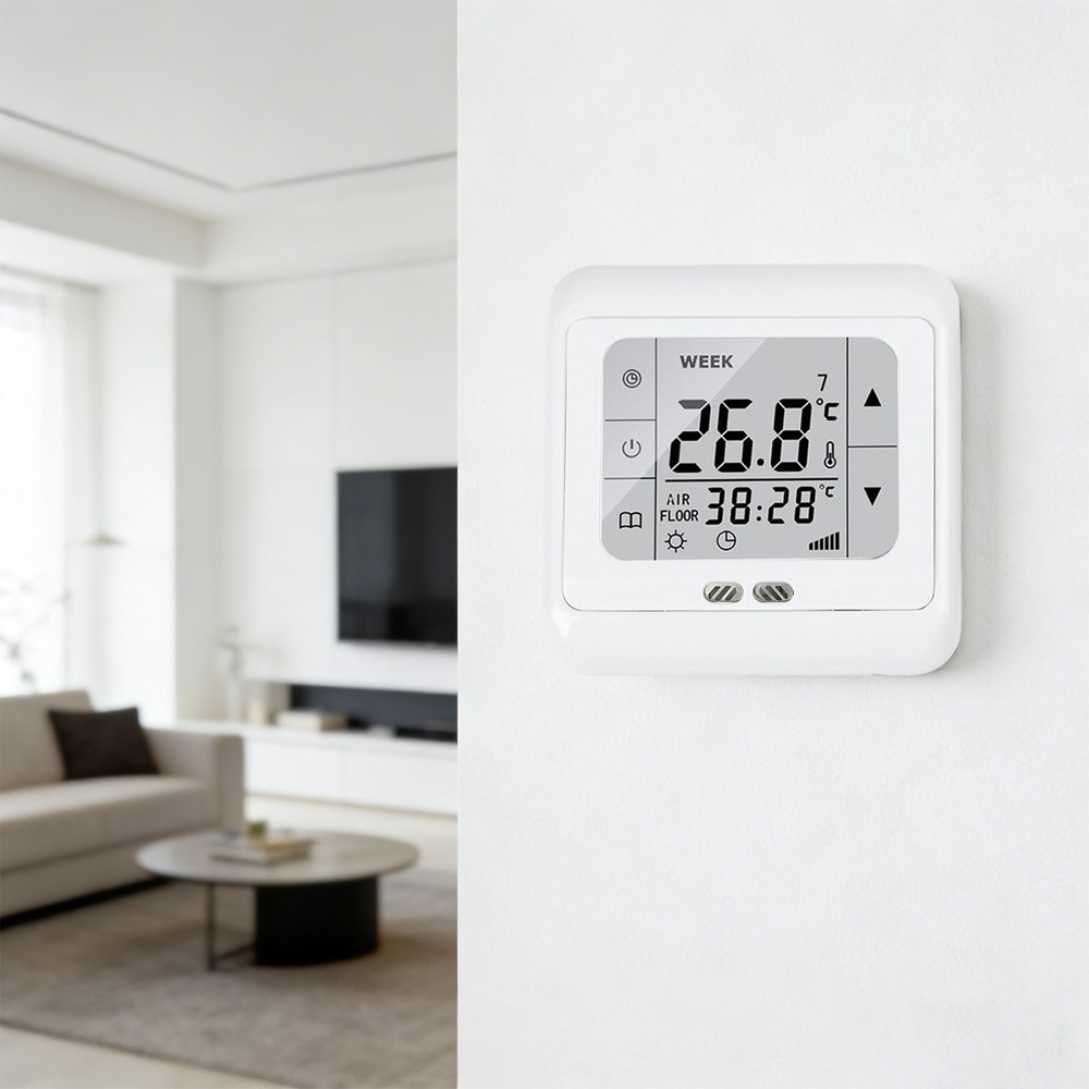 Temperature Control System for Underfloor Heating with Touchscreen Display