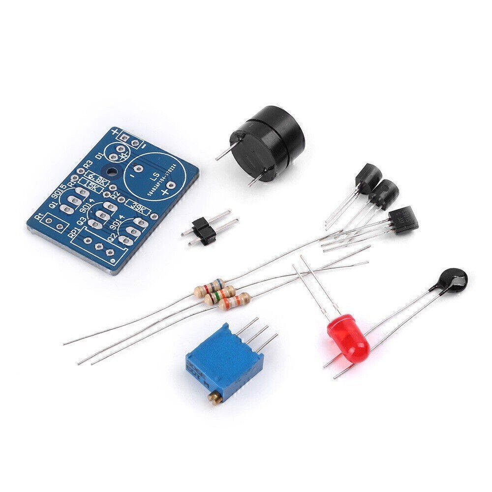 Electronic Temperature Control Components DIY Kit Sound Light Alarm Suite