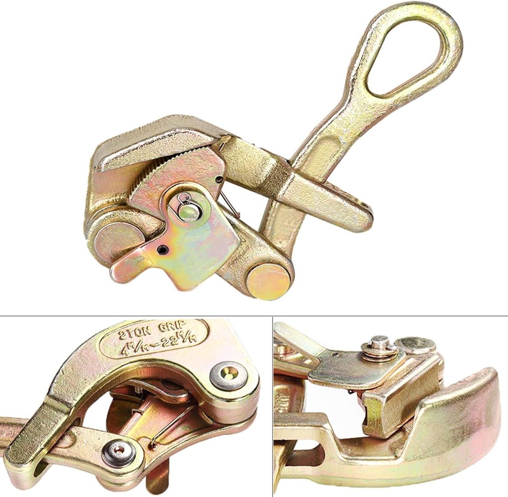 Versatile Cable Puller Grip for Steel Cables - For Professionals, 1 Ton Limit