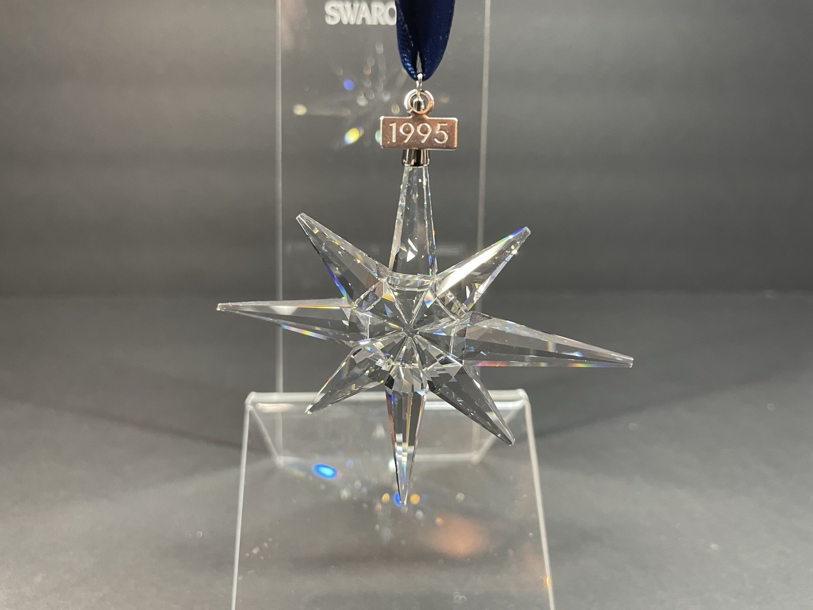 Swarovski Crystal 1995 Large Annual Edition Christmas Holiday Ornament 194700