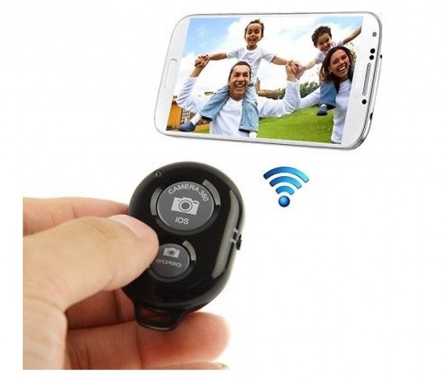 SELFIE STICK + BLUETOOTH REMOTE CAMERA SHUTTER BUNDLE