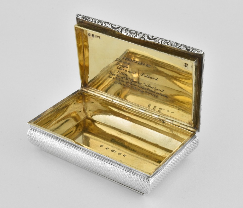 Antique William IV Scottish Solid Silver Large Snuff Box, (James Nasmyth, 1832)