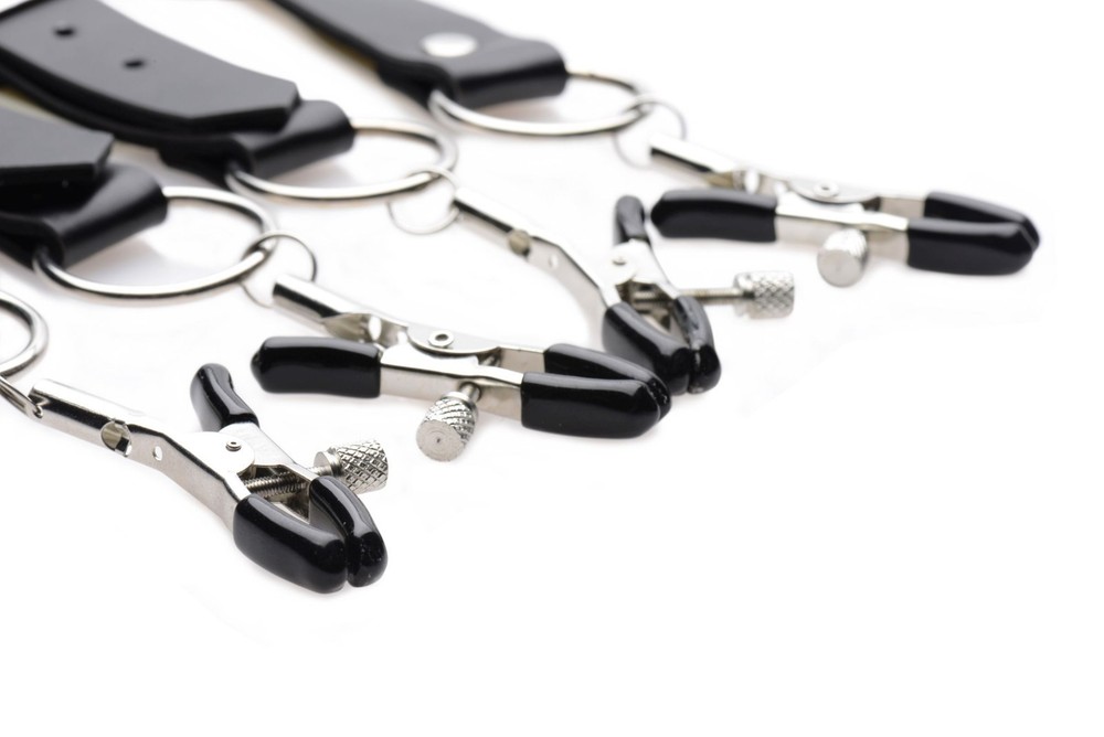 XR Master Series Spread Labia Spreader Straps With Clamps
