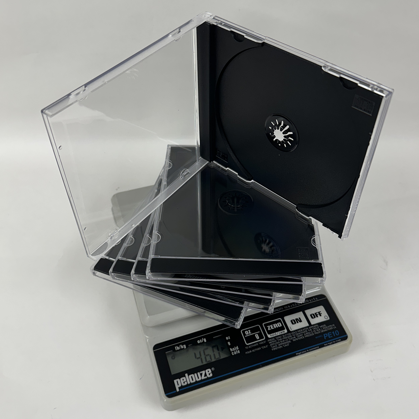 Original Vintage Old Style STANDARD Black CD Jewel Case (Heavy Duty) 90g Lot