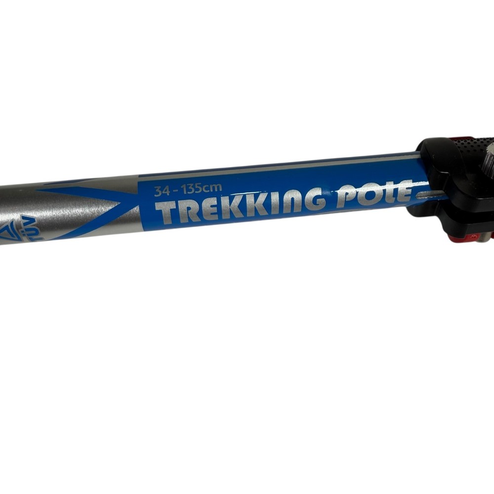 Weanas Silver Blue 1Pc Ultralight Adjustable Folding Collapsible Trekking Pole