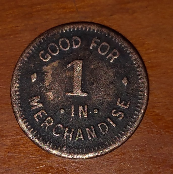 Dean, Tennessee. Straight Fork Coal Co. 1c Script Listed Token R-9