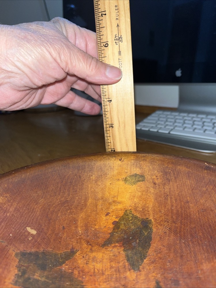 Parrish Chicago Wood Bowl Second Quality Primitive Approx. 8.5” Used