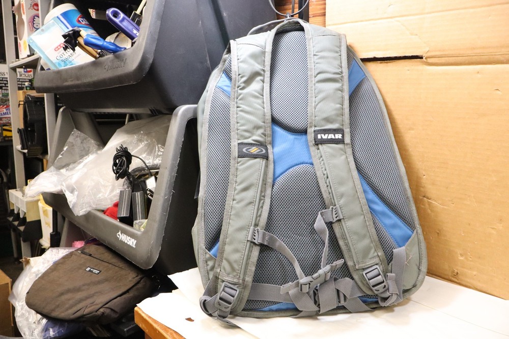 Ivar Revel Backpack Blue & Gray Excellent