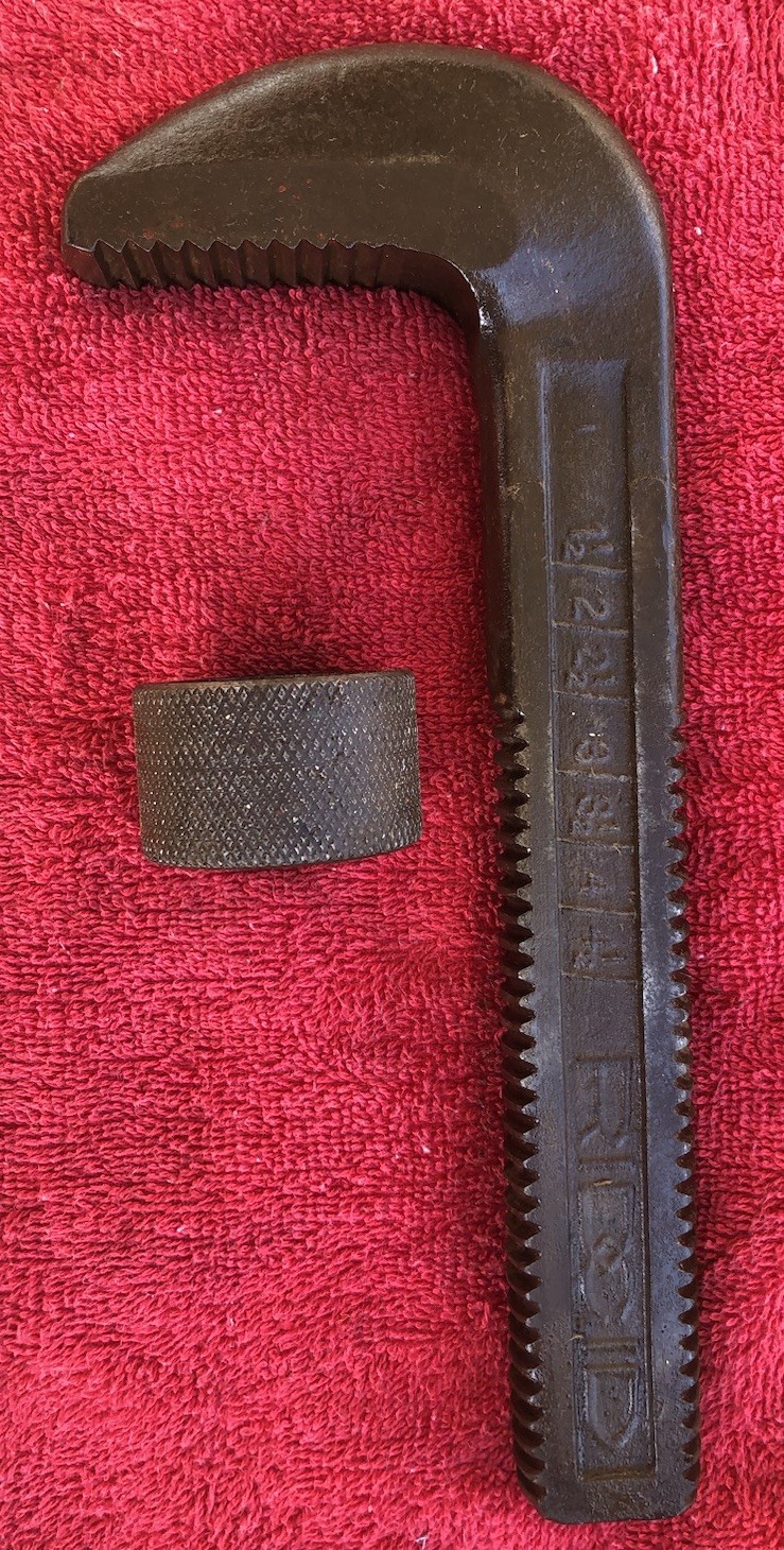 Ridgid Replacement Oil Hardened Jaw Hook & Nut For A Ridgid 36 Inch Pipe Wrench