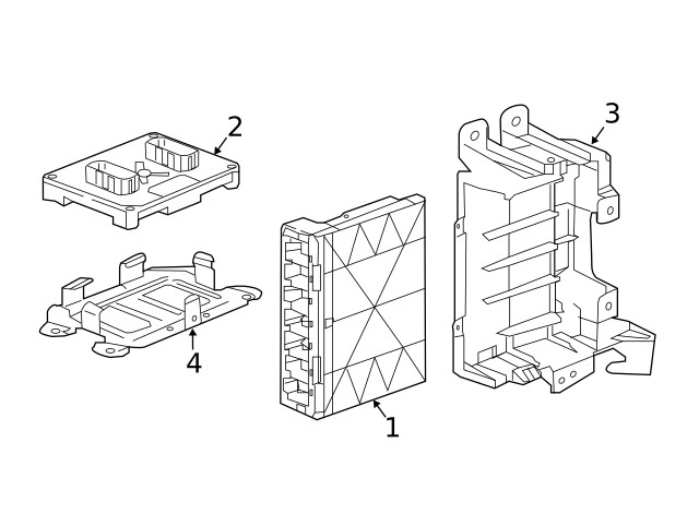 Genuine GM Interface Control Module Bracket 24279251