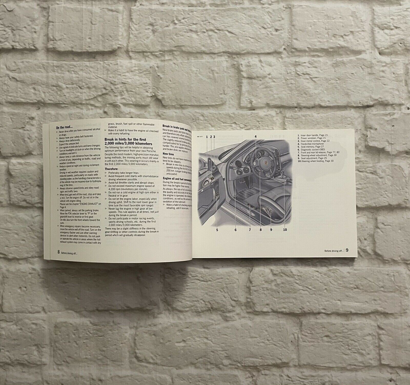 2012 Porsche CAYMAN, CAYMAN S Owners Manual S Coupe, S Hatchback, R Coupe, Base