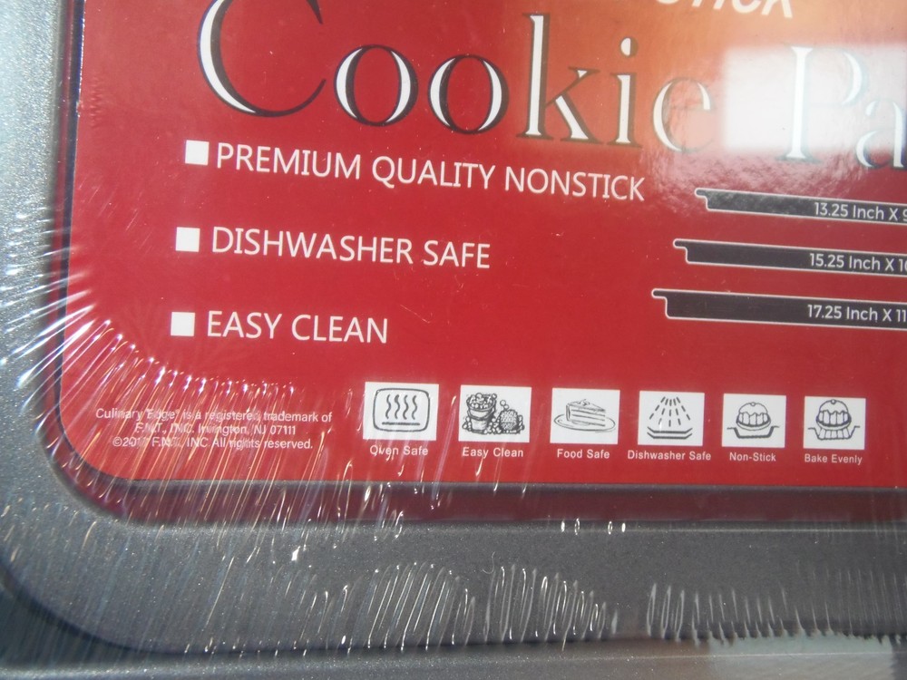 Culinary Edge 3-Piece Non-Stick Cookie Sheet Set (APT-SHELF)