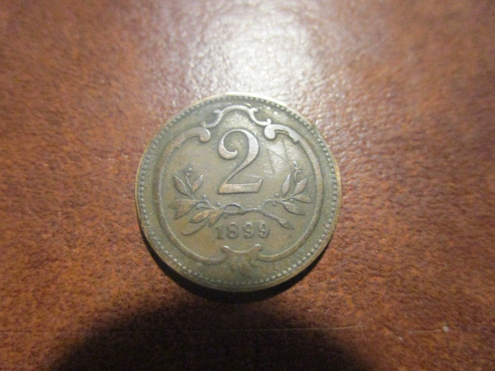 austria 1899 2 HELLER