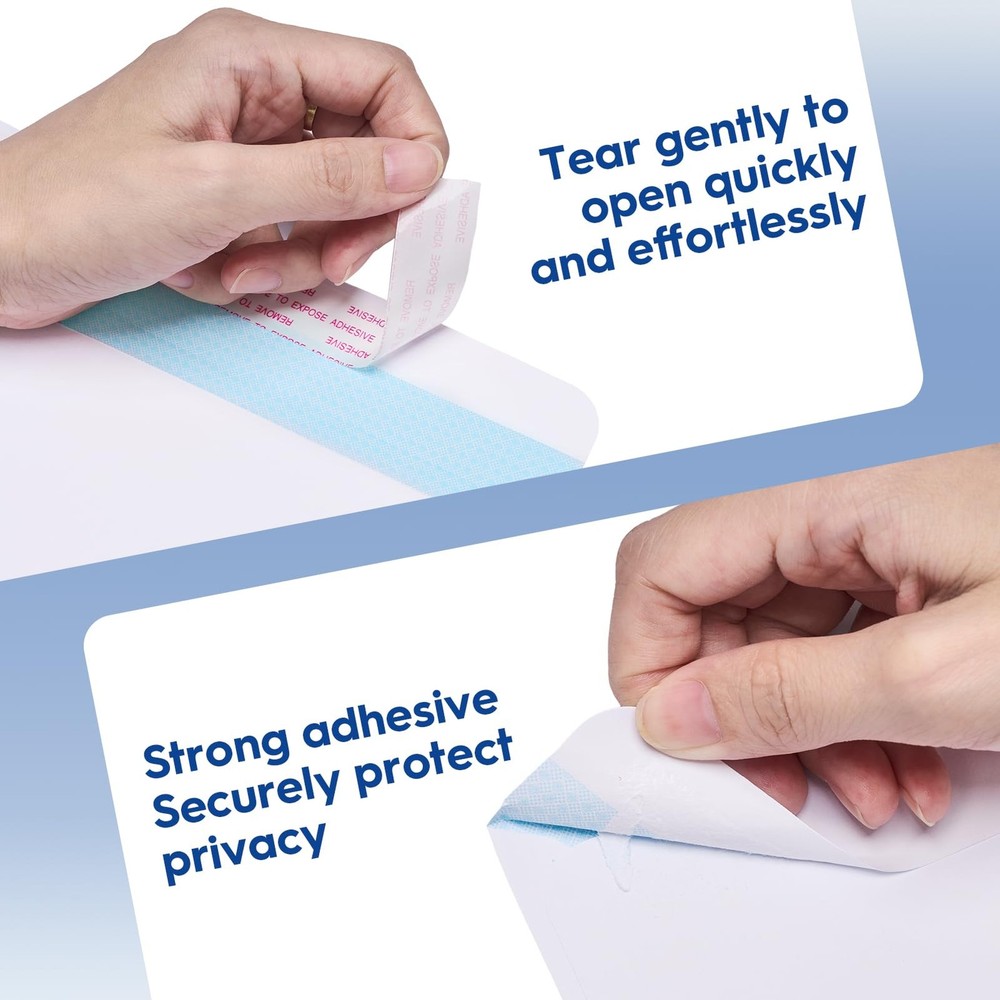 #6 Envelopes Security Self Seal, 300 Count Small Envelopes, Envelope Letter S...