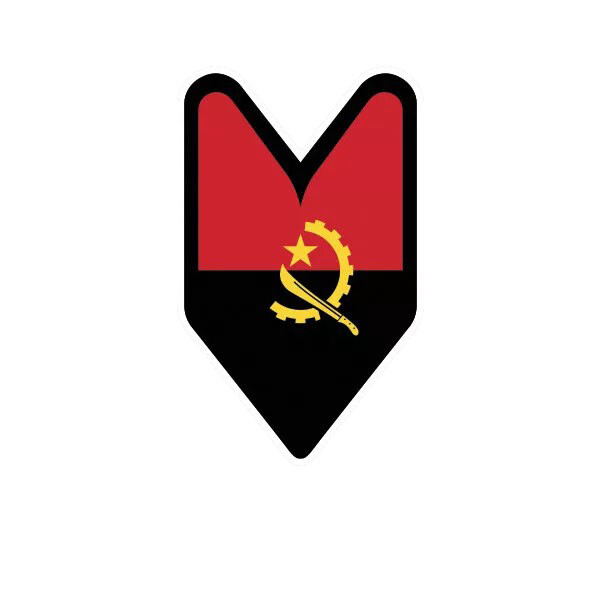 Angolan Driver Badge Sticker