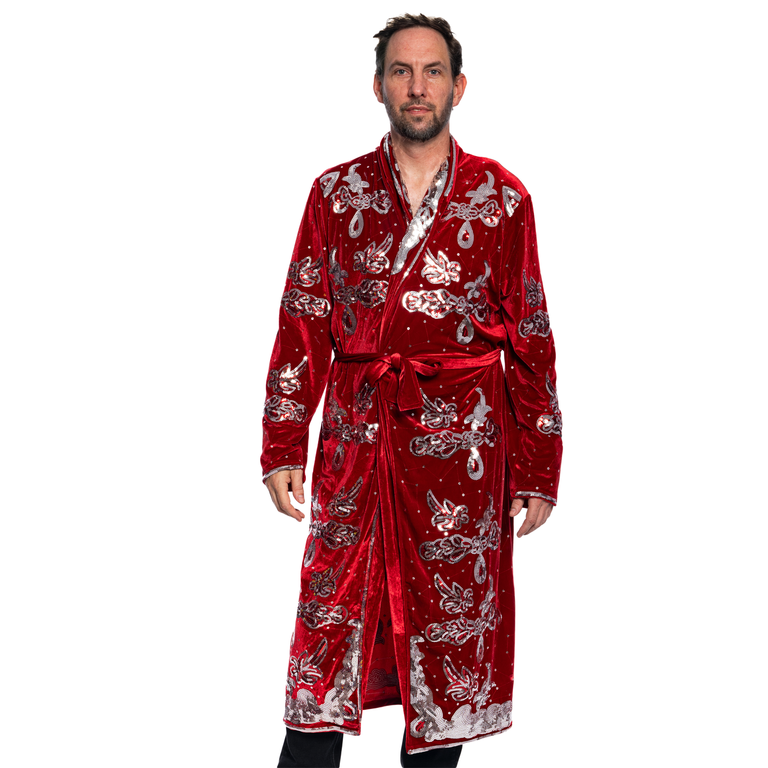 Adult Unisex Nature Boy Flair Wrestler Deluxe Robe Halloween Costume Cosplay