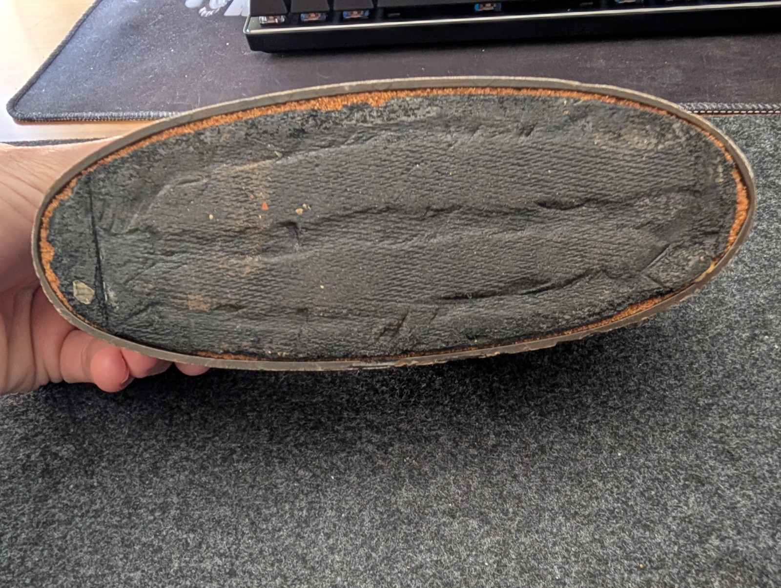 Vintage Unbranded Scotch Tape Dispenser Brown Weighted