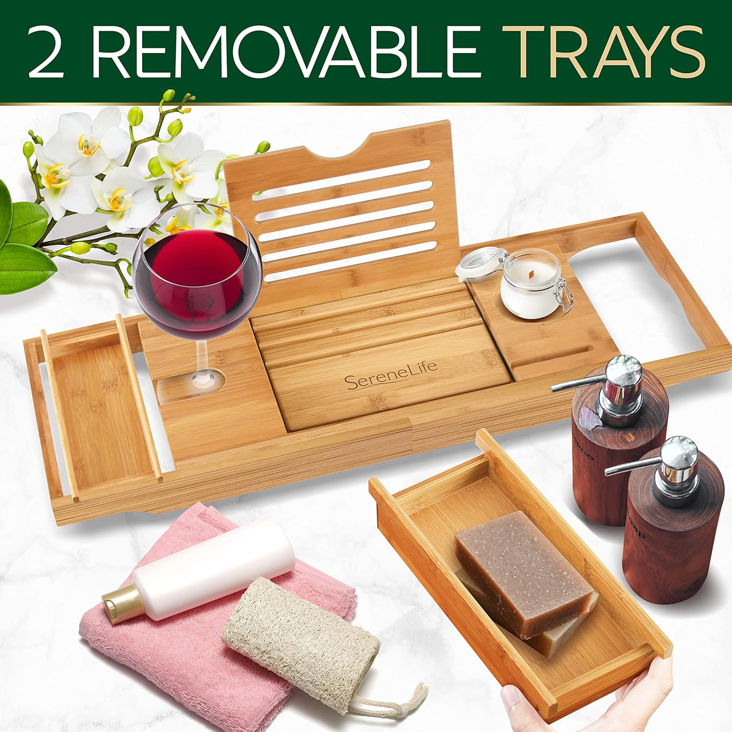 Bath Caddy Breakfast Tray Combo