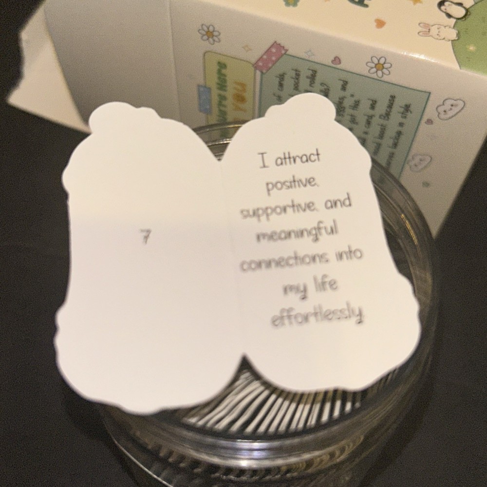 Emotional Support affirmations, Postive Pickle Jar, New
