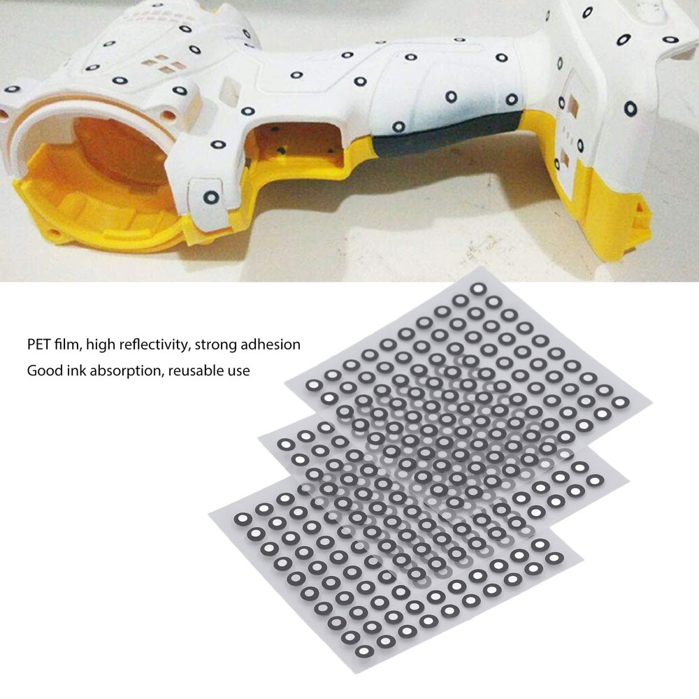 3 Sheets 3D Scanning Reflective Reference Marking Point 3mm ID 6mm OD Accessory
