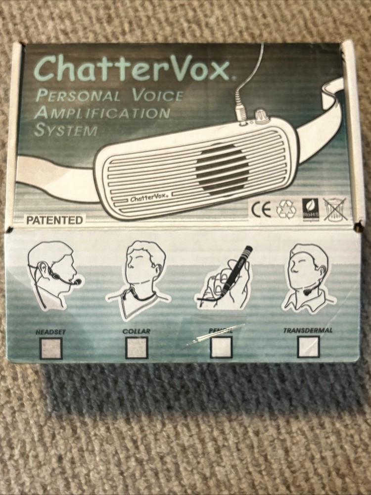 ChatterVox Model 100 Voice Speech Amplifier Tested & Working