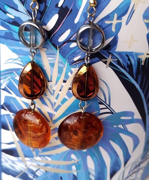 Beautiful glass earrings