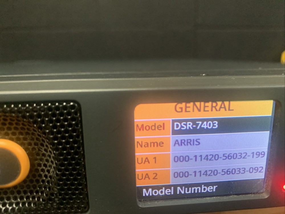 ARRIS DSR-7403 COMMERCIAL INTEGRATED SATELLITE RECEIVER/TRANSCODER. DSR7403