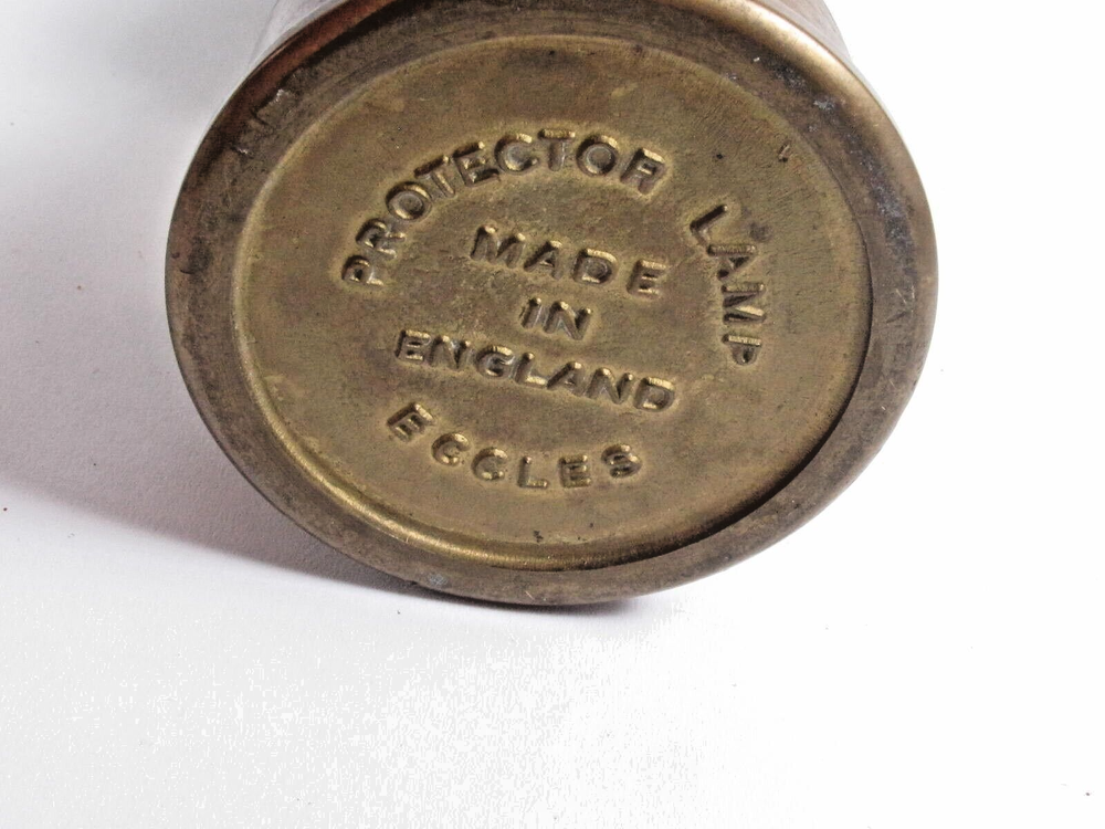 Antique Vintage Miniature Protector Mining Lamp Eccles