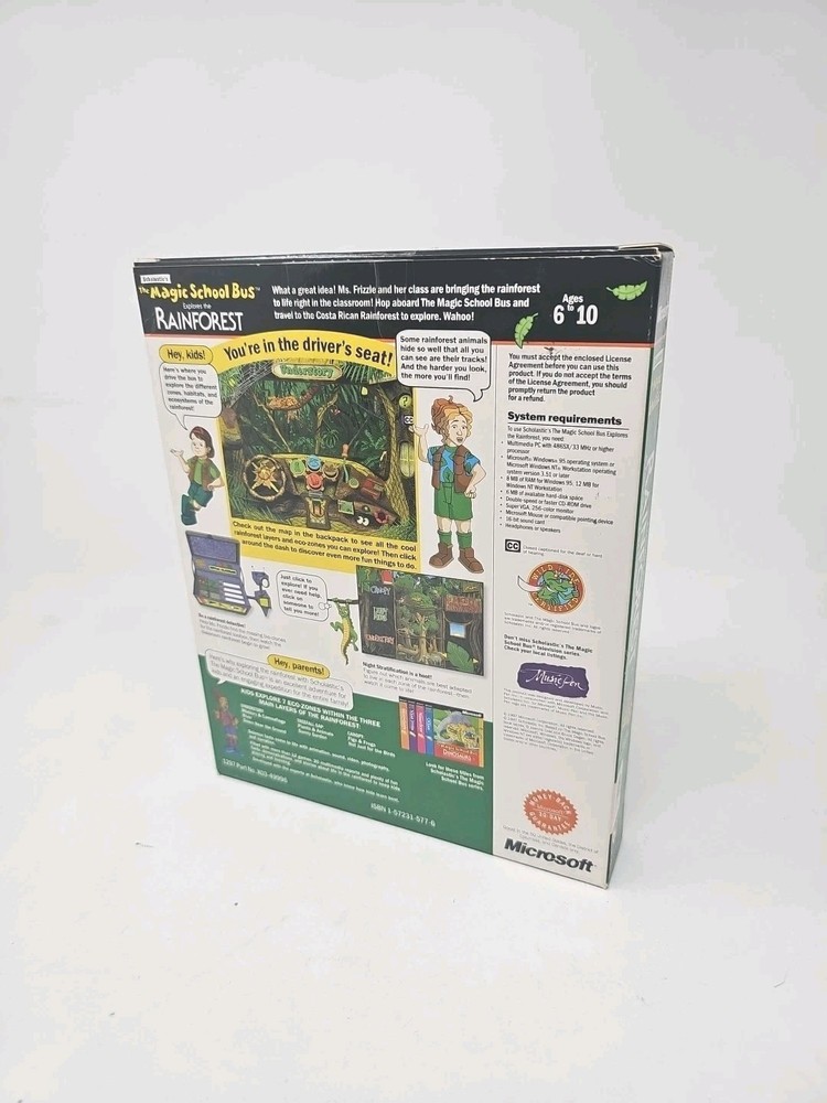 Microsoft Scholastic's The Magic School Bus Explores the Rainforest - PC