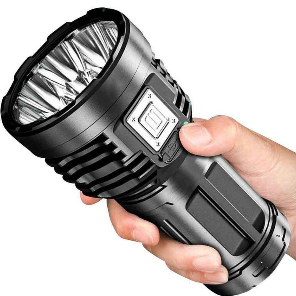 Super Bright LED Tactical Flashlight USB Rechargeable Work Light COB Side Light