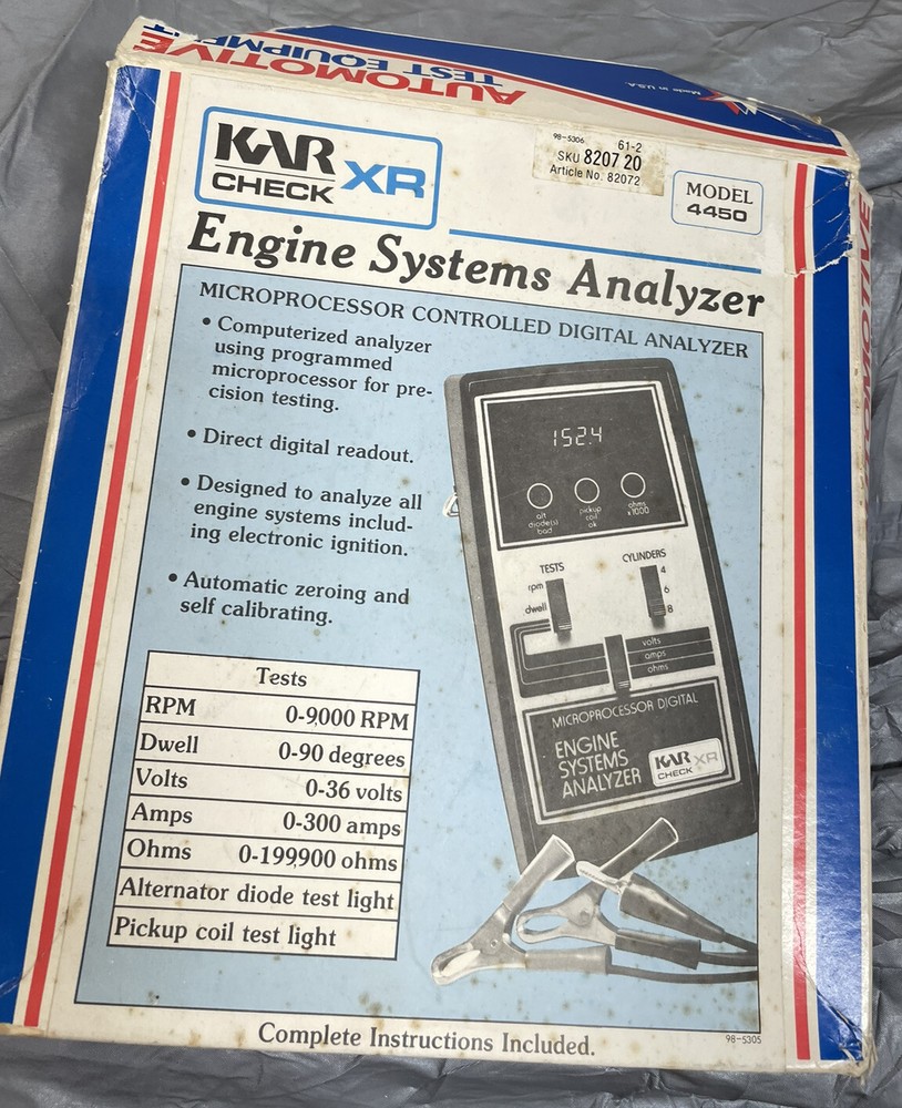 KAR CHECK MODEL 4450  ENGINE SYSTEM Analyzer
