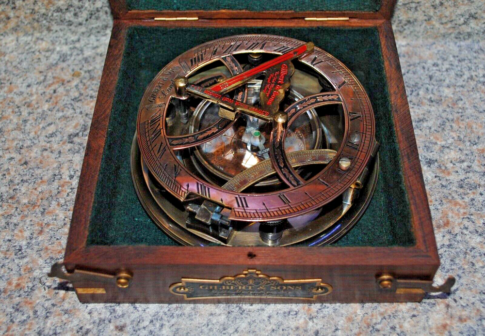 Gilbert & Sons 1895 Sun Dial Compass