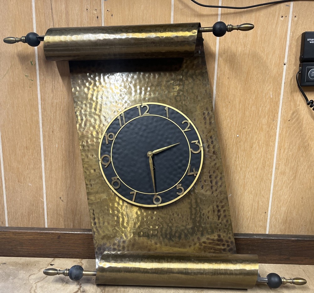 MCM Wind Up Wall Clock - Scroll Design