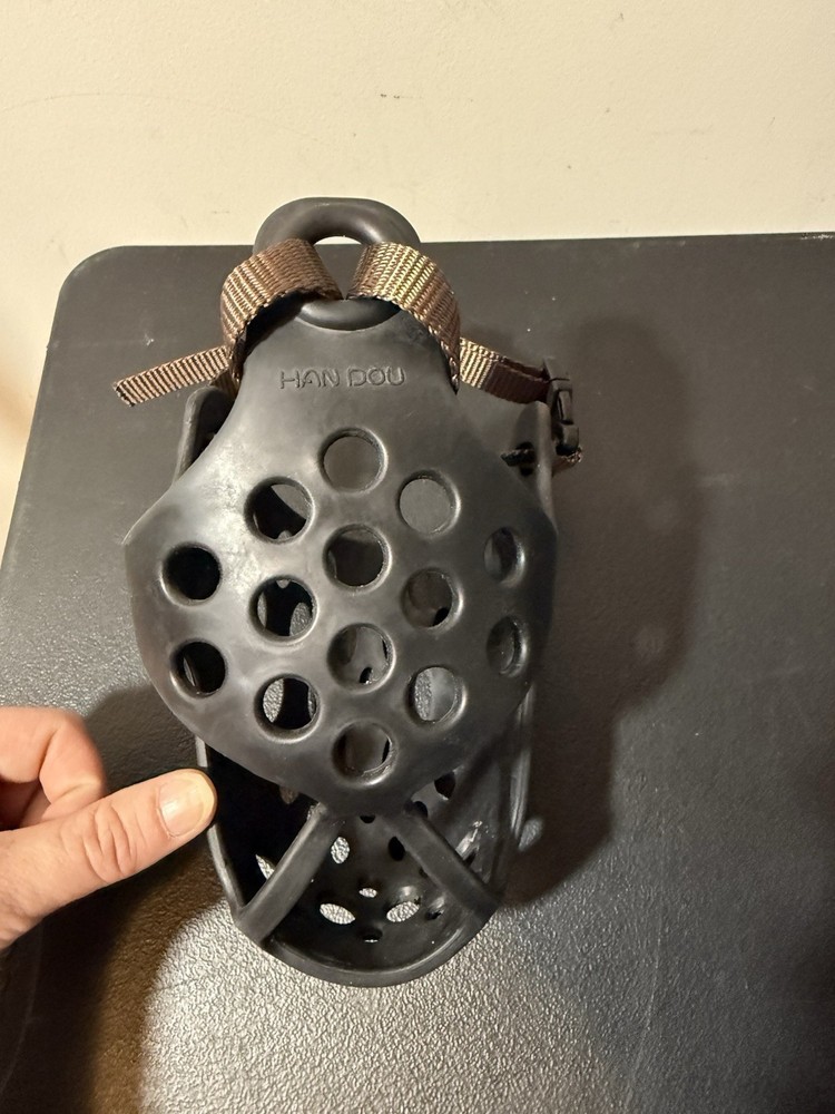 Dog Muzzle Black -Rubber/Silicone