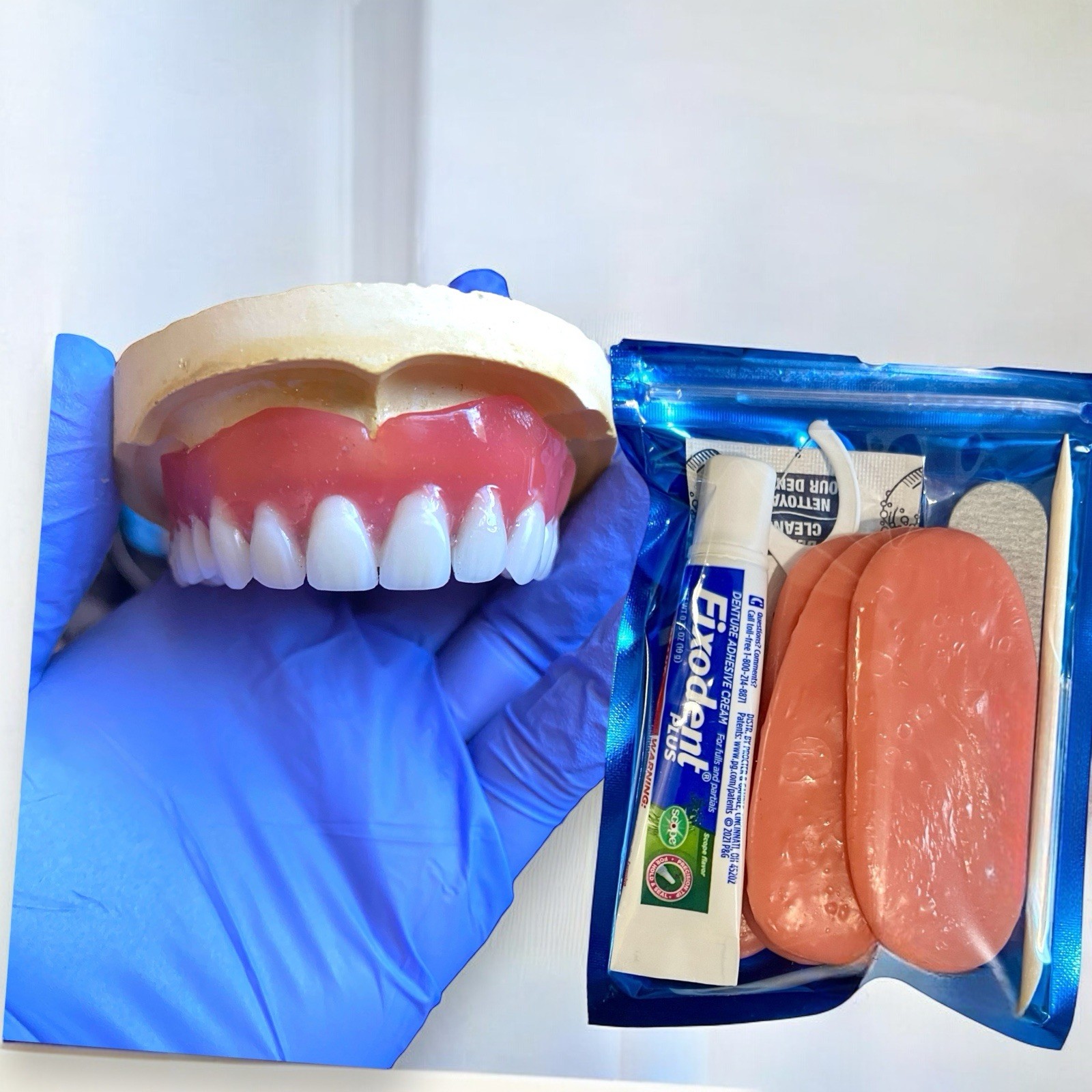 Fix Loose Dentures DIY Denture Reline Pink Gum Strips Reusable Fit No Teeth