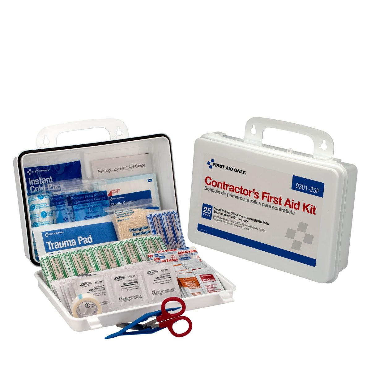 First Aid Only 9301-25P 25-Person Contractors First Aid Kit for Home
