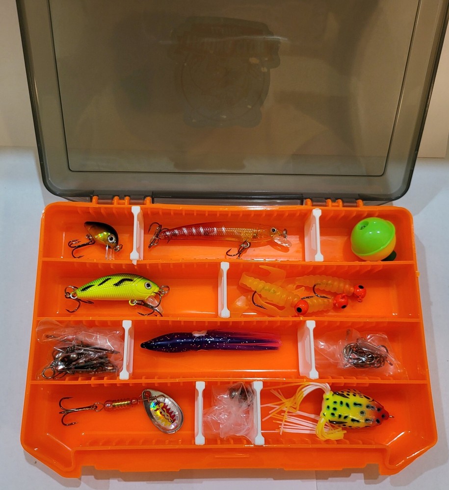 The Sampler 46 Piece Tackle Box (Orange)