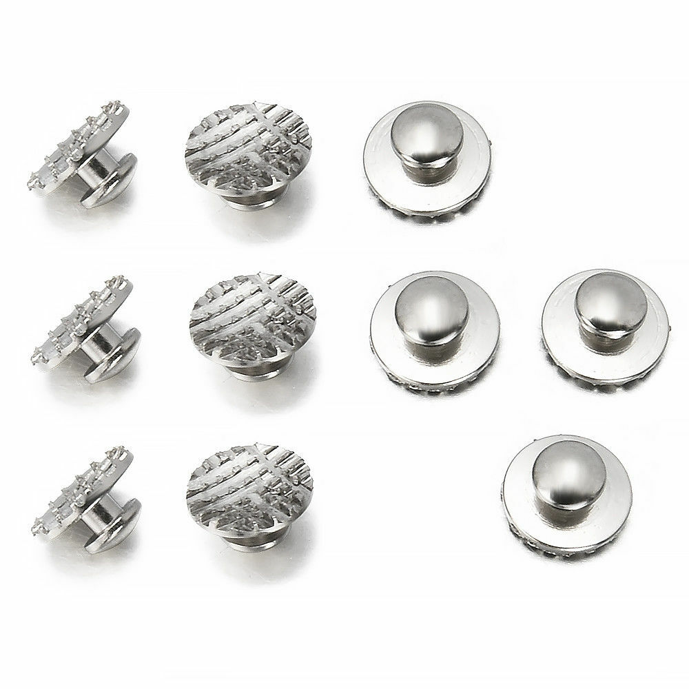 100Pcs Dental Orthodontic Lingual Button Bondable Round Mesh Monoblock Brackets
