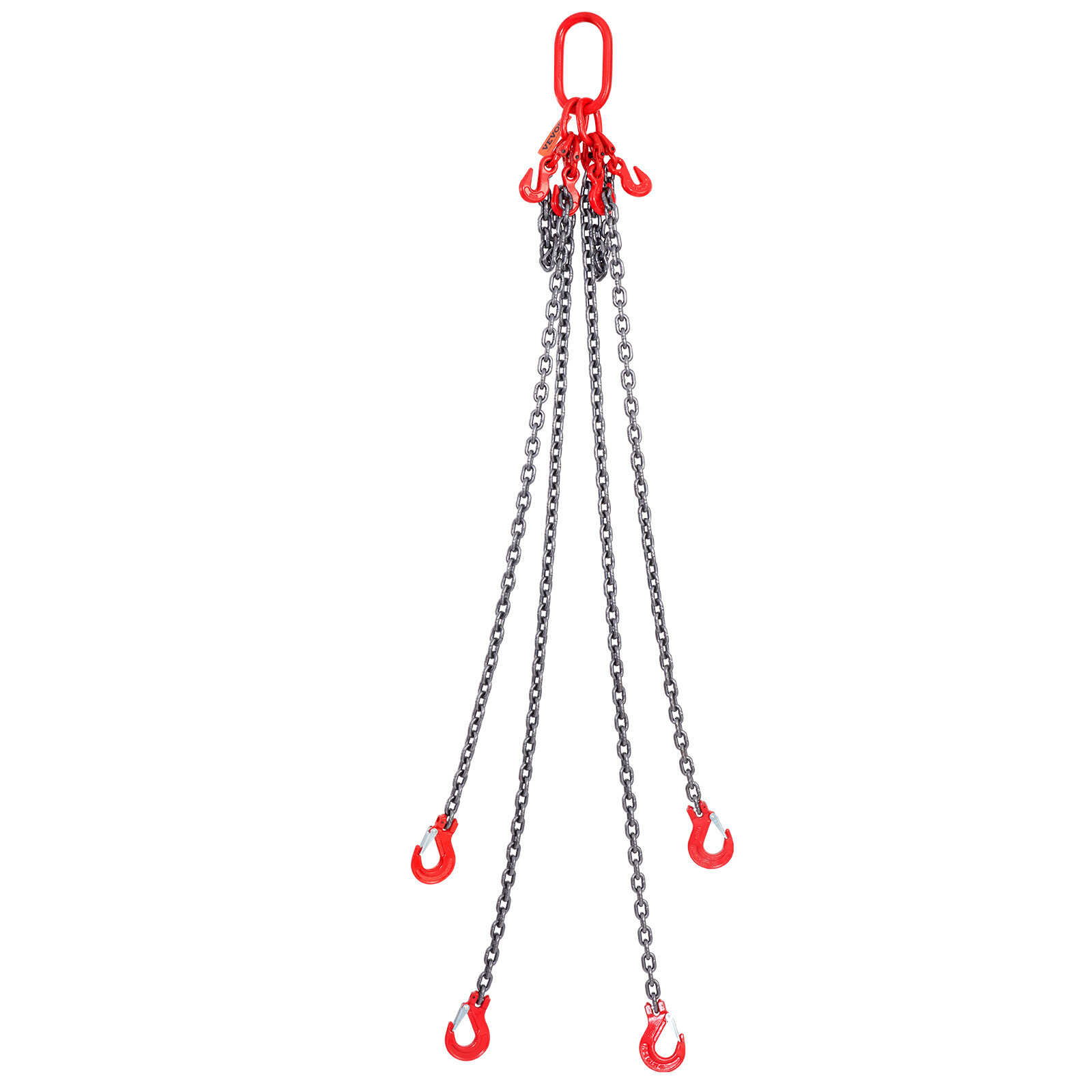 VEVOR 5/16'' x 5' Chain Sling G80 Lifting Chain with Alloy Steel Hooks 11000lbs