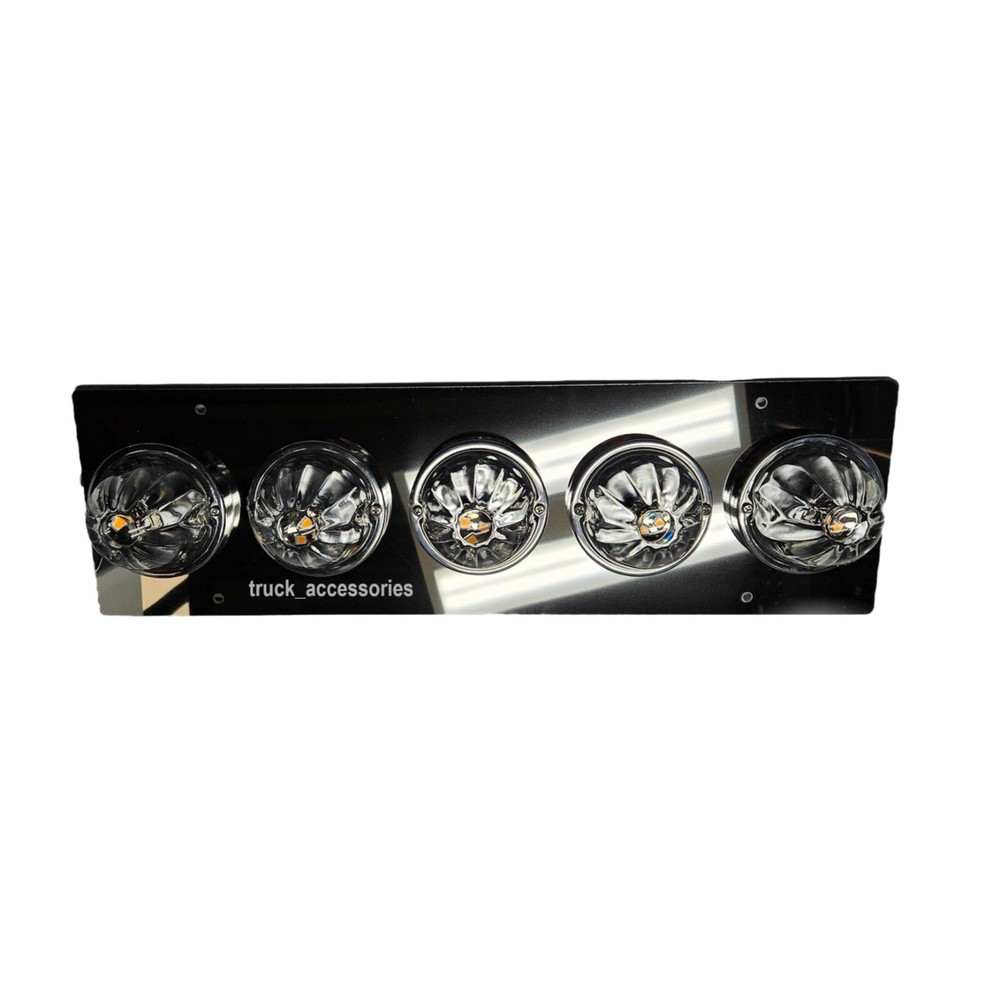 Peterbilt 379/386/587 Sleeper (5) Light Holes Watermelon Bracket ONLY -  (EACH)