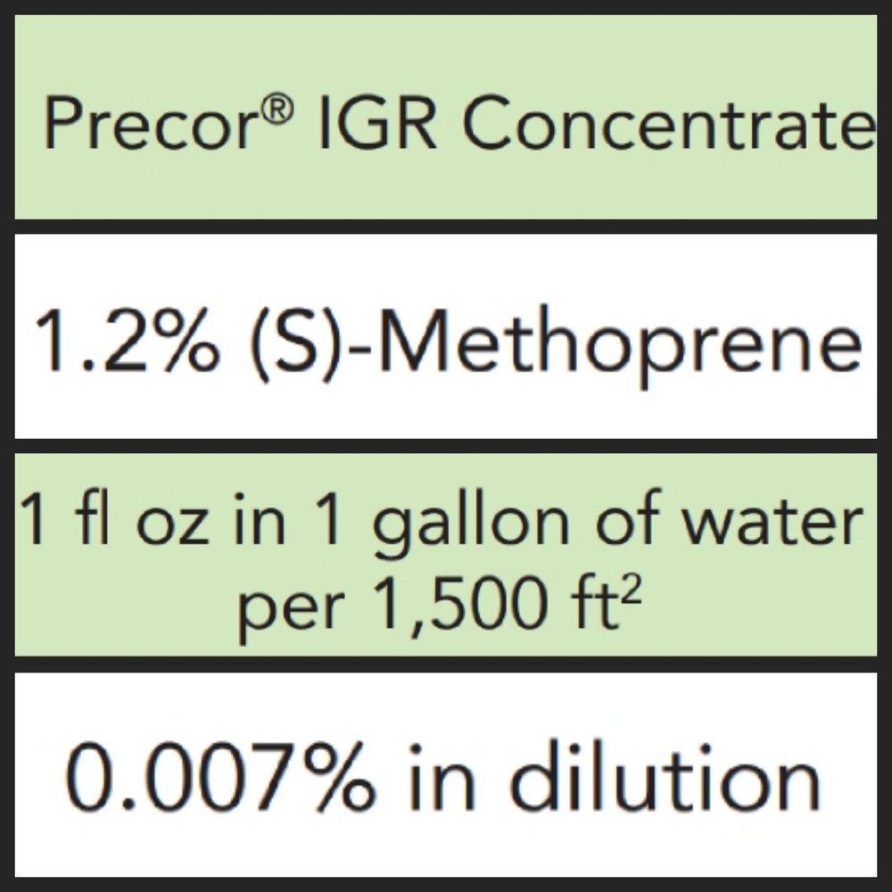 [1 oz] Precor IGR - Flea Egg Killer - Makes 1 Gal - LASTS FOR 7 MONTHS