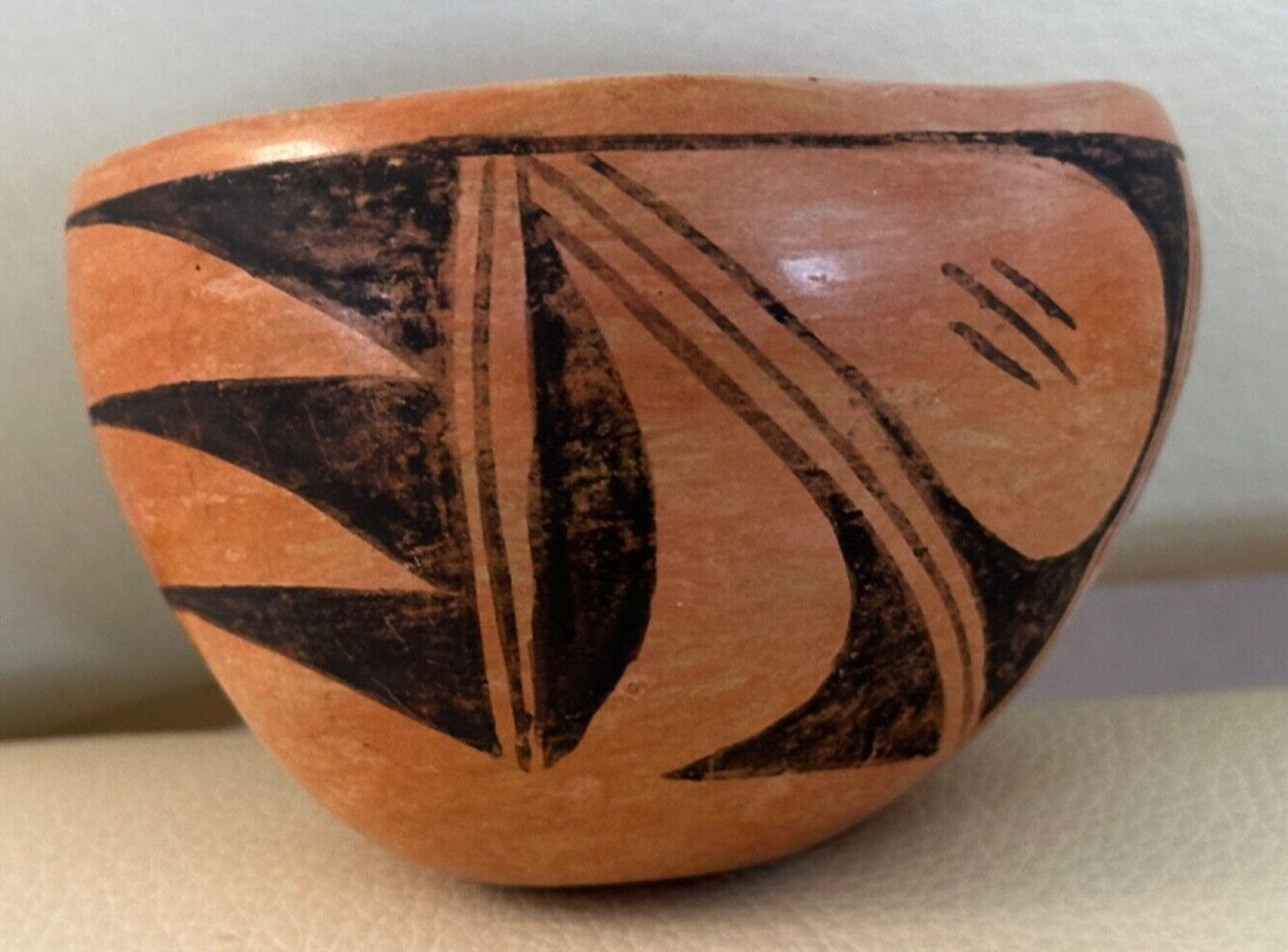 HOPI Antique Native American Pottery Bowl 3.5" x 2.5”