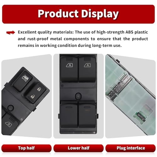 Driver Side Power Window Switch Compatible with FX35 FX37 FX50 QX70 2011-2017