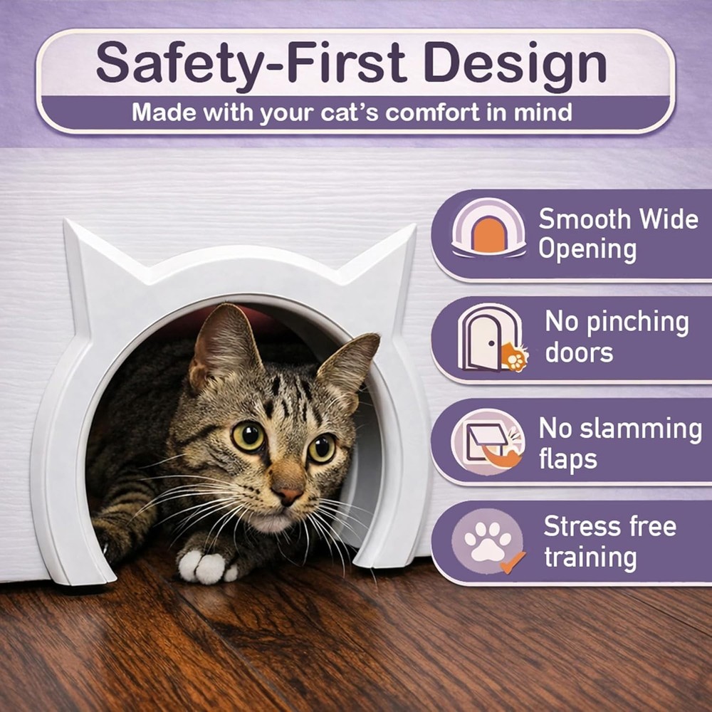 Cat Door for Interior Hidden Litter Box